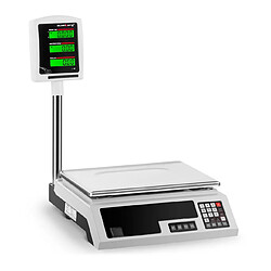 Helloshop26 Balance de contrôle 30 kg / 1 g 34 x 23 cm 2 LCD 14_0000600 