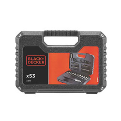 BLACK & DECKER Coffret d'outils de perçage et vissage 53 pieces