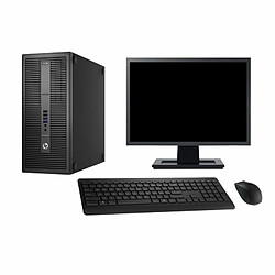 PC Tour HP 800 G2 Ecran 22" Intel G4400 RAM 16Go Disque Dur 2To Windows 10 Wifi - Occasion