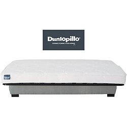 CONFORTEAM Canapé lit Eden Clic Clac 130cm gris clair matelas 28kg