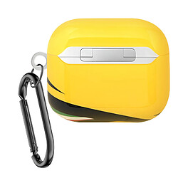 Ferrari Coque pour Airpods Pro Silicone Rigide Mousqueton Jaune