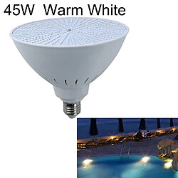 Wewoo Lumière sous-marine d'ampoule de piscine en plastique ABS LEDcouleur de la blanche chaude 45W 