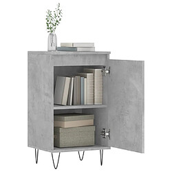 Avis vidaXL Buffets 2 pcs gris béton 40x35x70 cm bois d'ingénierie