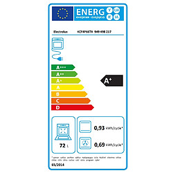 Four intégrable multifonction 72l 60cm pyrolyse inox - KCF4P66TX - ELECTROLUX