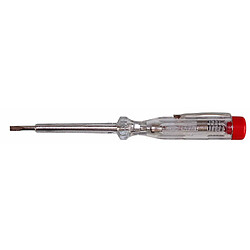 H+H Outil 45200 Testeur standard 10 x 45200 Testeur de tension/testeur de phase jusqu'à 250 V GS Certifié VDE 0680 Fabriqué en Allemagne Transparent/rouge 140 mm