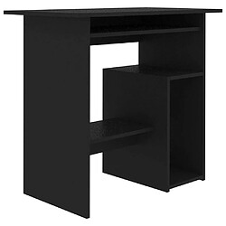 Maison Chic Bureau,Table de travail pour chambre Noir 80 x 45 x 74 cm Aggloméré -GKD79144