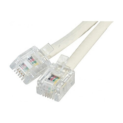 Abi Diffusion Cordon RJ11 4 conducteurs - 15.00M