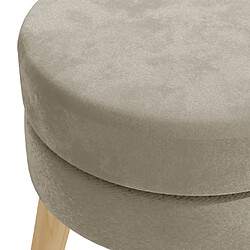 Avis vidaXL Tabouret rond Gris foncé Velours