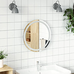 vidaXL Miroir de salle de bain à LED 50 cm rond