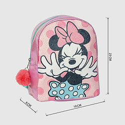 Sac à dos Casual Minnie Mouse Rose 19 x 23 x 8 cm pas cher