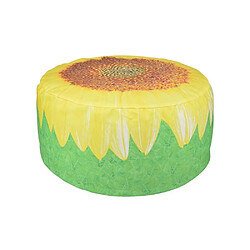 Esschert Design Pouf extérieur avec imprimé déco Tournesol. Pouf extérieur avec imprimé déco Tournesol