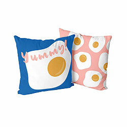 Happy Friday Housse de coussin HappyFriday Aware Yummy Multicouleur 50 x 50 cm 2 Pièces