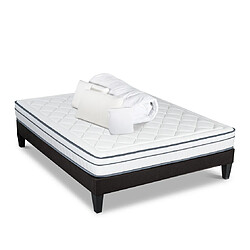 Bellecour Pack Bartoldi Pack Prêt à dormir BARTOLDI 180x200 cm | Matelas Ressorts ensachés + Sommier + Accessoires