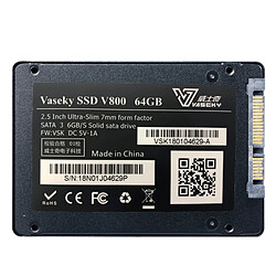 Acheter Wewoo Vaseky V800 Disque dur SSD SSD ultra-fin de 7 mm à disque dur de 2,5 pouces SATA3 6 Go / s de 6 pouces