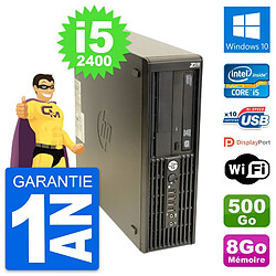 PC HP WorkStation Z210 SFF Core i5-2400 RAM 8Go Disque 500Go Windows 10 Wifi · Occasion 