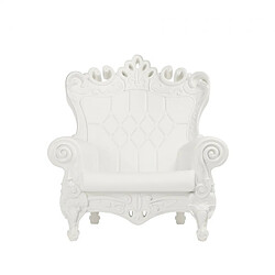 Fauteuil Trône Design Moderne Slide Queen Of Love, Couleur: Blanc