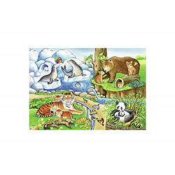 Puzzles 2 x 12 pièces Ravensburger Les animaux du zoo