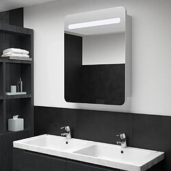 vidaXL Armoire de salle de bain à miroir LED 60x11x80 cm 