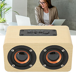 Acheter ComfortXL Enceinte bluetooth rétro avec microphone intégré - enceinte portable sans fil - prise en charge de la carte mémoire usb aux mp3 - grain de bois jaune