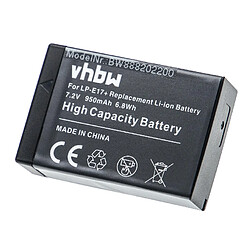 vhbw Batterie remplacement pour Canon LP-E17 pour appareil photo APRN (950mAh, 7,2V, Li-ion) avec puce d'information