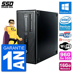 PC Tour HP ProDesk 600 G1 Intel Pentium G3220 RAM 16Go SSD 960Go Windows 10 Wifi · Occasion 