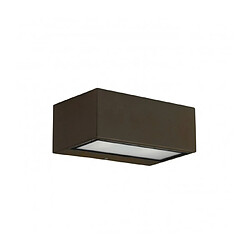 Leds C4 Applique halogène Nemesis, aluminium et verre, gris urbain