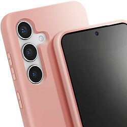 Avis Avizar Coque Cordon Semi-Rigide pour Samsung Galaxy S24 Rose Poudré