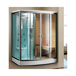 Karag Cabine de douche hydromassante sauna-hammam JUNO 165x110 cm x 215 cm 