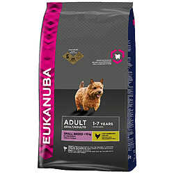 EUKANUBA Croquettes pour chien de petite race - 100% complet et équilibré - Sans arôme artificiel ajouté - Au poulet - 3kg 