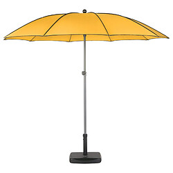 Hesperide Parasol droit rond Bogota - Inclinable - Diam. 250 cm - Jaune safran