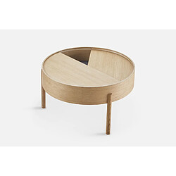 Avis Woud Table d'appoint Arc - Ø66 cm - chêne huilé