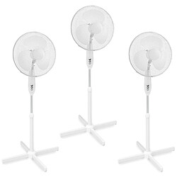 Lot 3 Ventilateurs sur Pied Easymate RD-40 Extel Réglable 82 à 100 cm Tête Rotative 3 vitesses Lot de 3 ventilateurs sur pied Easymate RD-40 d'Extel avec 3 vitesses de rotation. Large ...