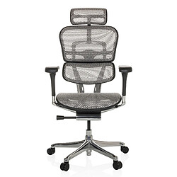 Chaise de bureau / Fauteuil de direction ERGOHUMAN GEN2 Tissu maille gris clair hjh OFFICE 