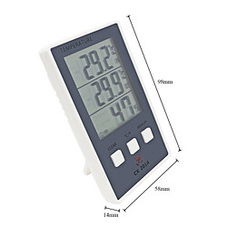 Wewoo Thermomètre CX-201A LCD Station météo numérique Hygromètre Indicateur d'humidité de la température extérieure intérieure avec capteur