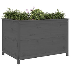 Avis Maison Chic Jardinière,Lit surélevé de jardin - Bac à fleurs - pot de fleur gris 119,5x82,5x78 cm bois de pin massif -GKD12177