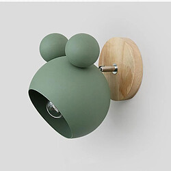 Avis Universal Lampe murale nordique aluminium mickey hills chambre d'enfant s'allume lampe murale d'intérieur moderne luminaire e27 luminaire créatif (rose)