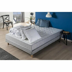 DEKO DREAM Matelas 140 x 190 cm + Couette 240 x 200 cm + 2 oreillers