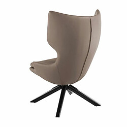 Angel Cerda Fauteuil pivotant en similicuir