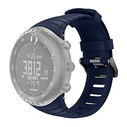 Wewoo Bracelet pour montre connectée Smartwatch avec en silicone Suunto Core bleu 