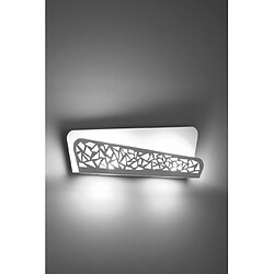 Avis Luminaire Center Applique murale Antares Acier blanc 2 ampoules 15cm