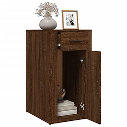 Acheter vidaXL Armoire de bureau Chêne marron 40x49x75 cm Bois d'ingénierie