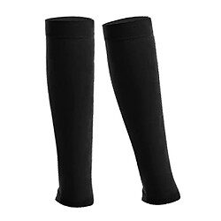 Chaussettes Compression Manche Mollet Varices Veines Genou Bas Bas Noir 3XL pas cher