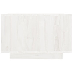 Acheter vidaXL Table basse blanc 50x50x33,5 cm bois de pin massif