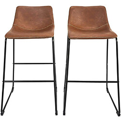 The Home Deco Factory Tabourets de bar en polyuréthane Stan (Lot de 2).