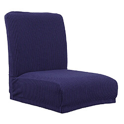 Avis Jacquard Stretch Couverture De Chaise De Dossier De Tabouret De Bar De Dossier Bas Bleu De Couverture De Tabouret