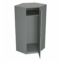 Avis Inside 75 Composition armoire lit escamotable SMART-V2 gris mat Couchage 140 x 200 cm 2 colonnes rangements + angle