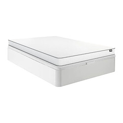 Vente-Unique Ensemble 140 x 190 cm sommier coffre blanc + matelas mousse ép.12cm - ASTYANAX II de YSMÉE 