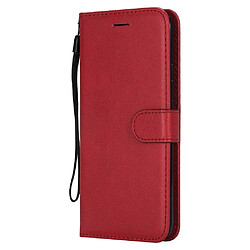 Etui en PU rouge pour votre Huawei Mate 20 Lite/Maimang 7