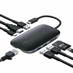 Hub USB Aukey CB-C71 Noir 100 W