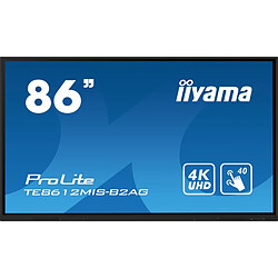 iiyama PROLITE Carte A numérique 2,18 m (86") LED Wifi 400 cd/m² 4K Ultra HD Noir Écran tactile Intégré dans le processeur Android 24/7